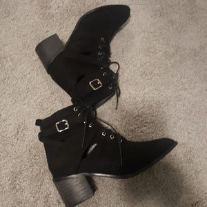 Lace up booties